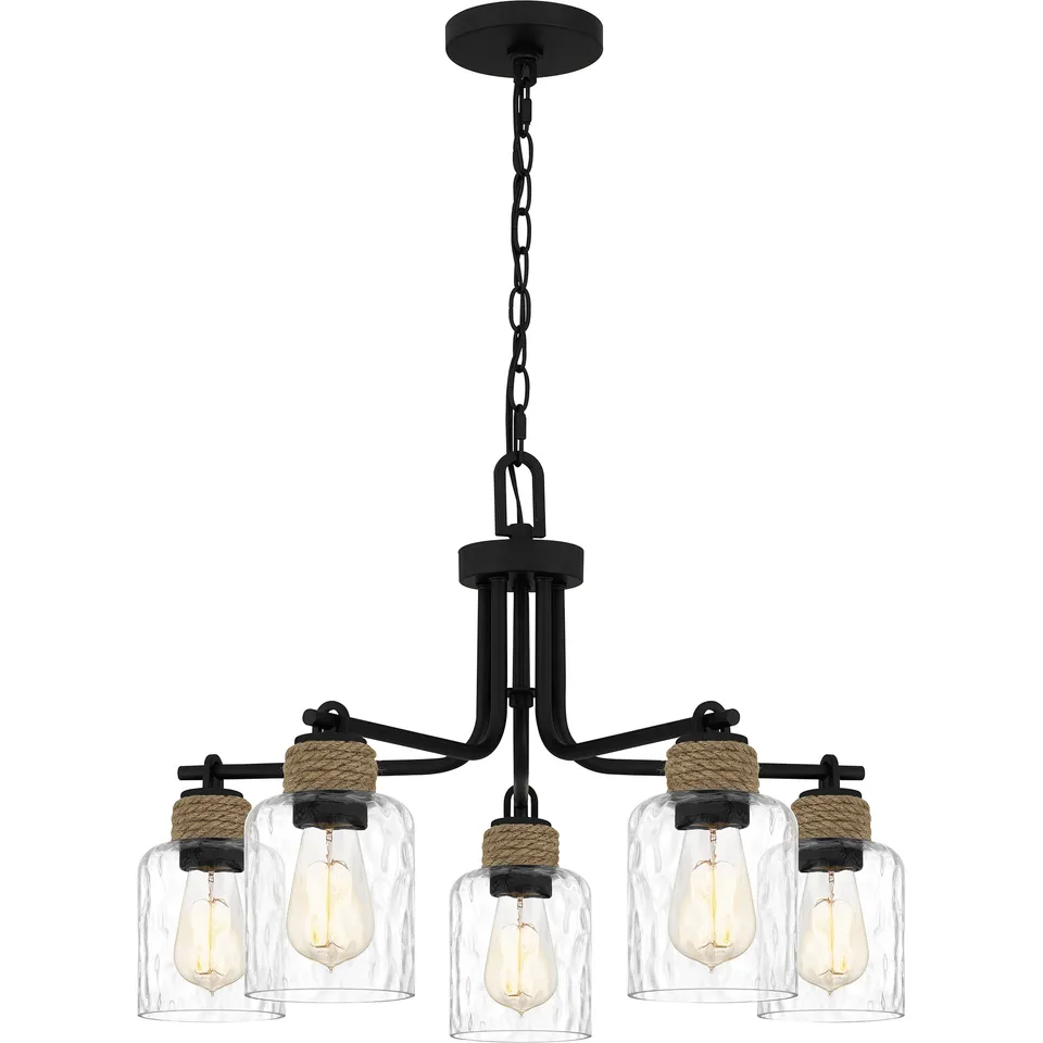 Quoizel Baltic Chandelier lustr s vodním sklem