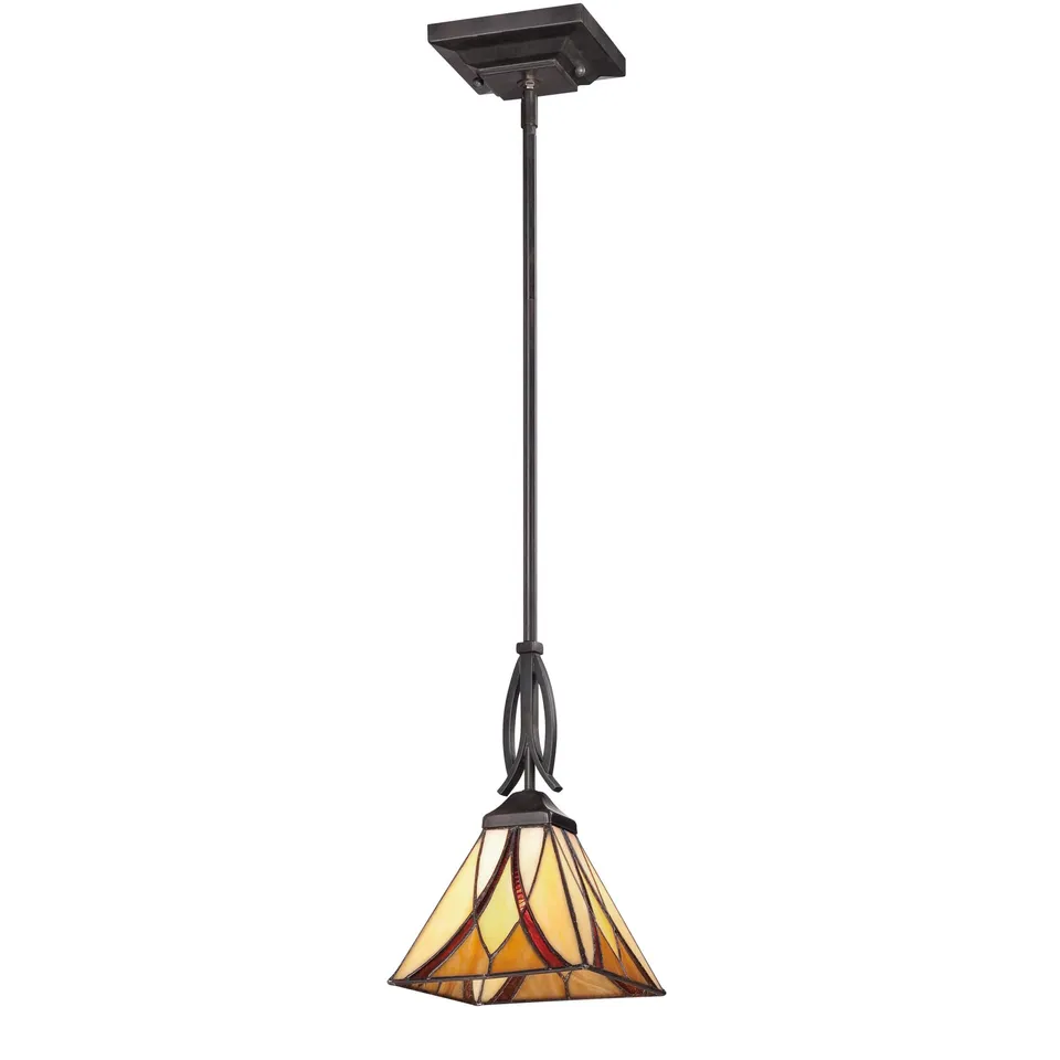 Quoizel Asheville Mini Pendant závěsné světlo bronz tiffany