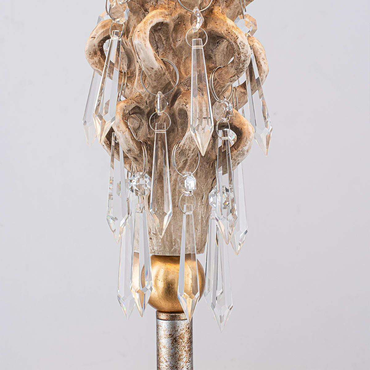 Gilded Nola Madison stojací lampa zlatá s krystaly