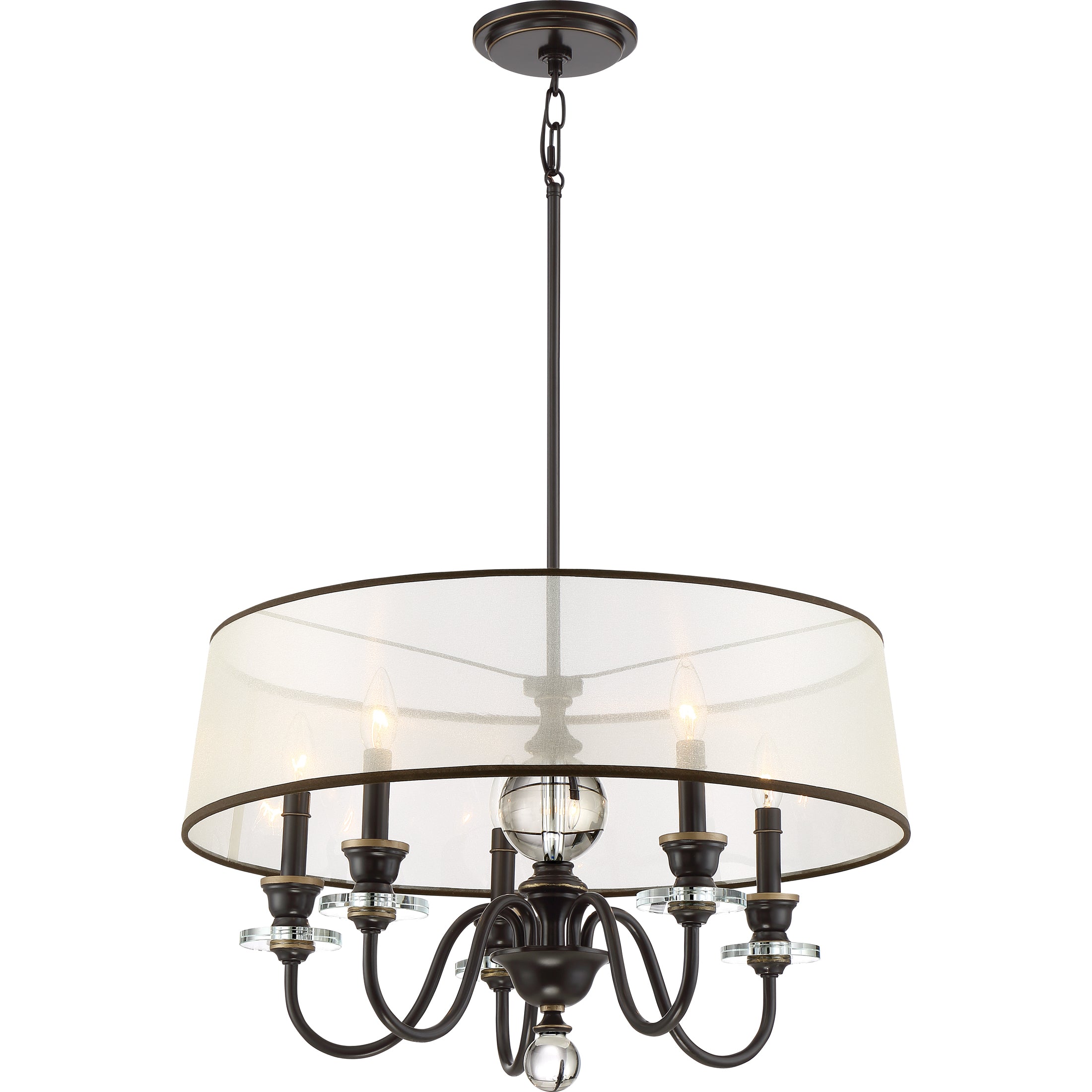 Quoizel Ceremony Chandelier lustr palladian bronze