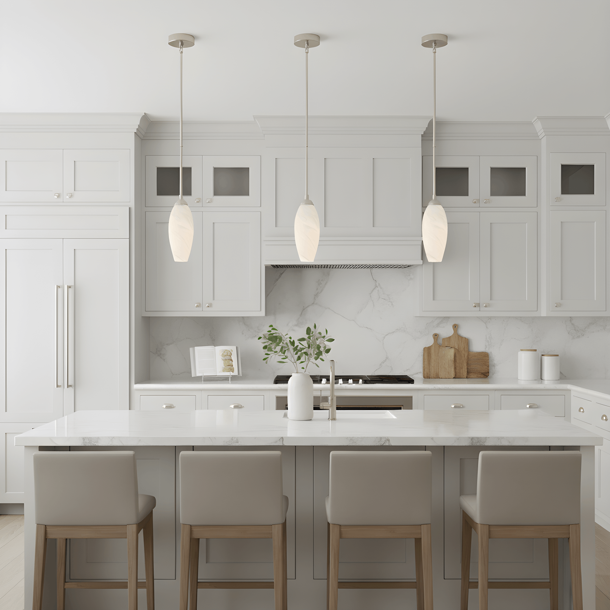 Quoizel Burnett závěsné svítidlo Brushed Nickel