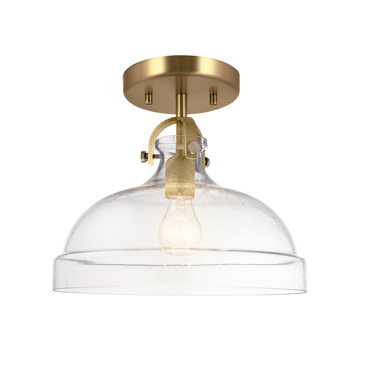 Gilded Nola Hampton 1 Light Duo-Mount Pendant svítídlo mosaz
