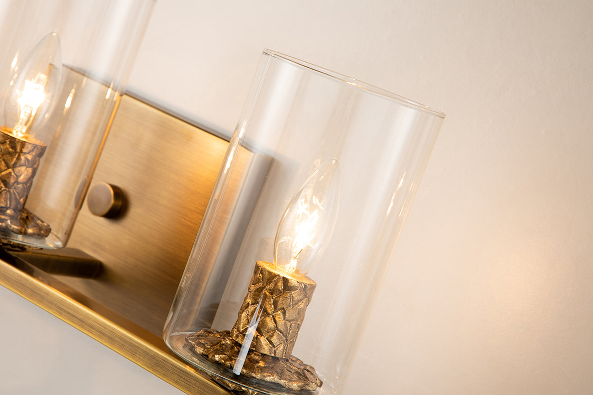 Gilded Nola Bolivar 3 Light koupelnové svítidlo čiré