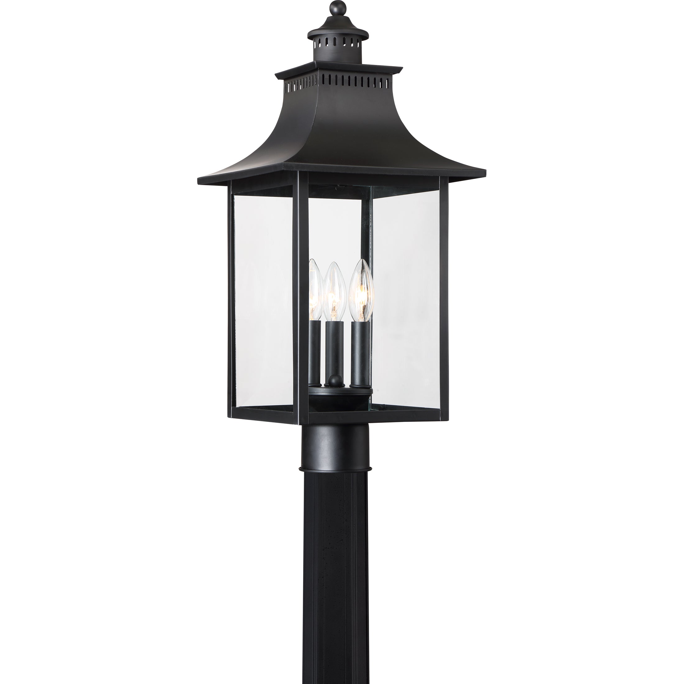 Quoizel Chancellor sloupová lampa Mystic Black