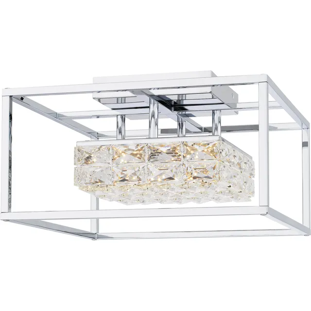 Quoizel Dazzle Semi-Flush Mount stropní svítidlo černá LED