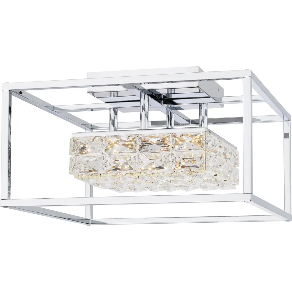 Quoizel Dazzle Semi-Flush Mount stropní svítidlo černá LED