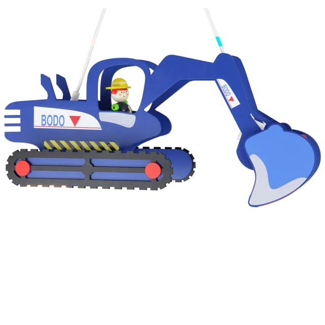 Elobra Bagger Bodo závěsné svítidlo 60 cm dřevěné
