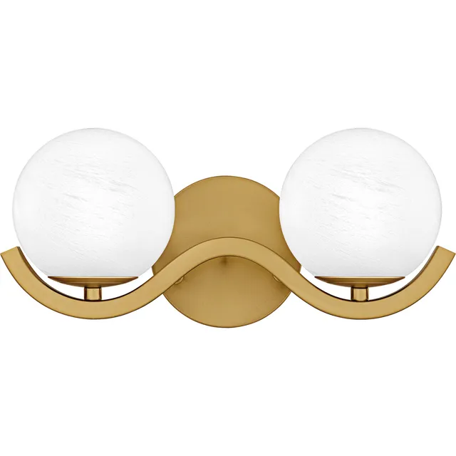 Quoizel Spherical Bath Light svítidlo mosaz 3 světla