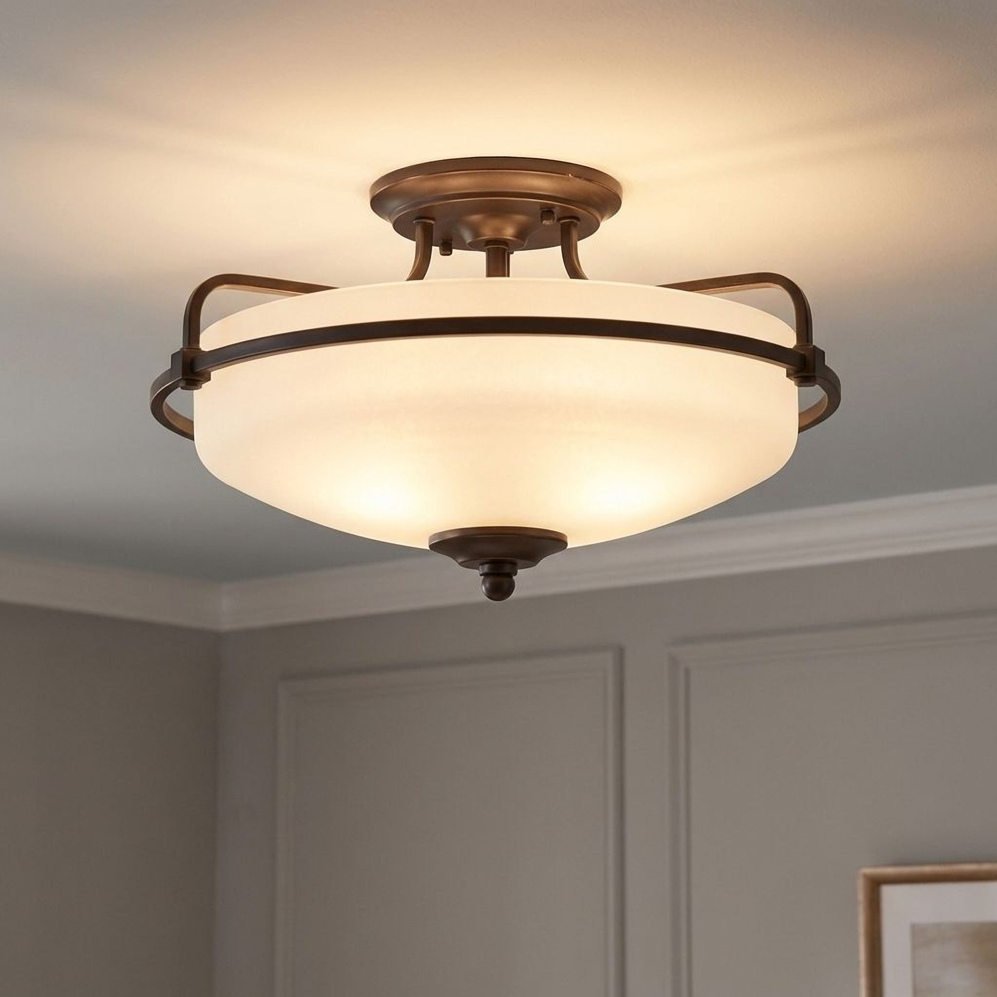 Quoizel Griffin stropní svítidlo bronz 43 cm