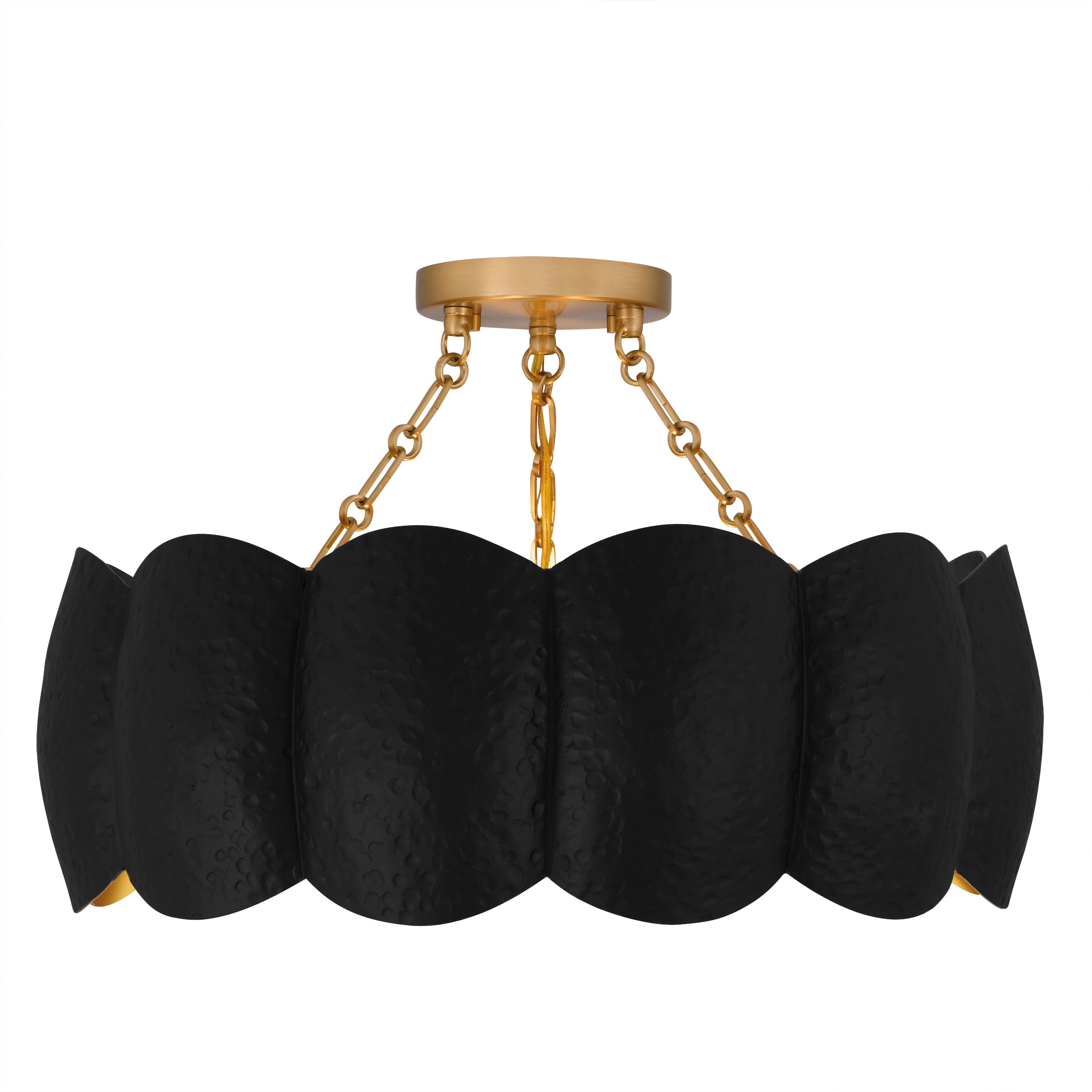 Quoizel Santana Semi-Flush stropní svítidlo černé