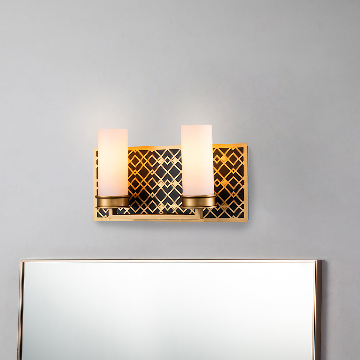 Gilded Nola Ziggy 2 Lt koupelnové svítídlo zlaté
