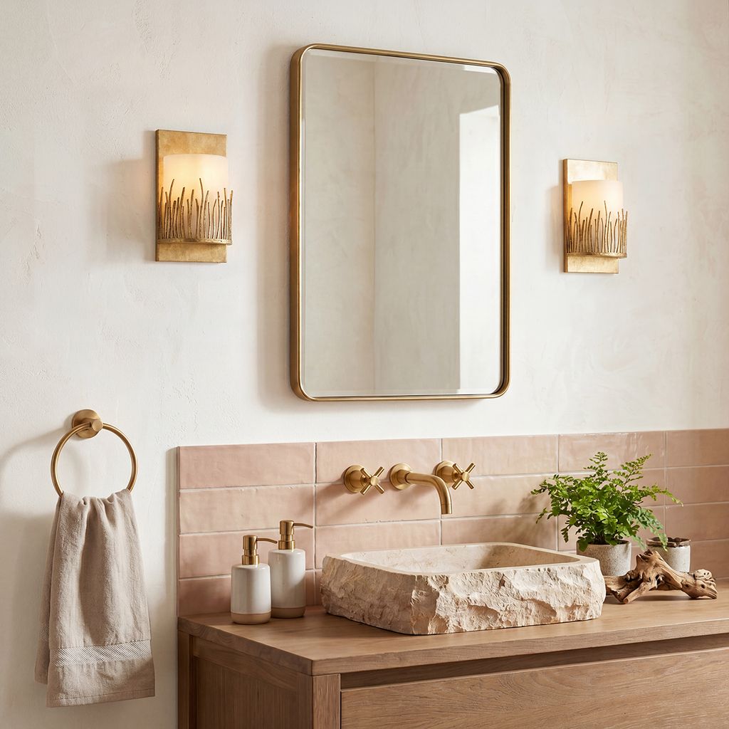 Gilded Nola Sawgrass 1 Light Wall Sconce In Distressed Gold nástěnné