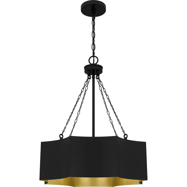 Quoizel Zyler Pendant závěsné svítidlo matte black kovové