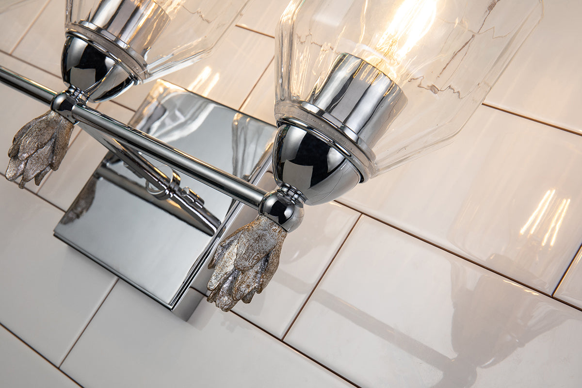 Gilded Nola Felice 3 Light koupelnové svítídlo sklo