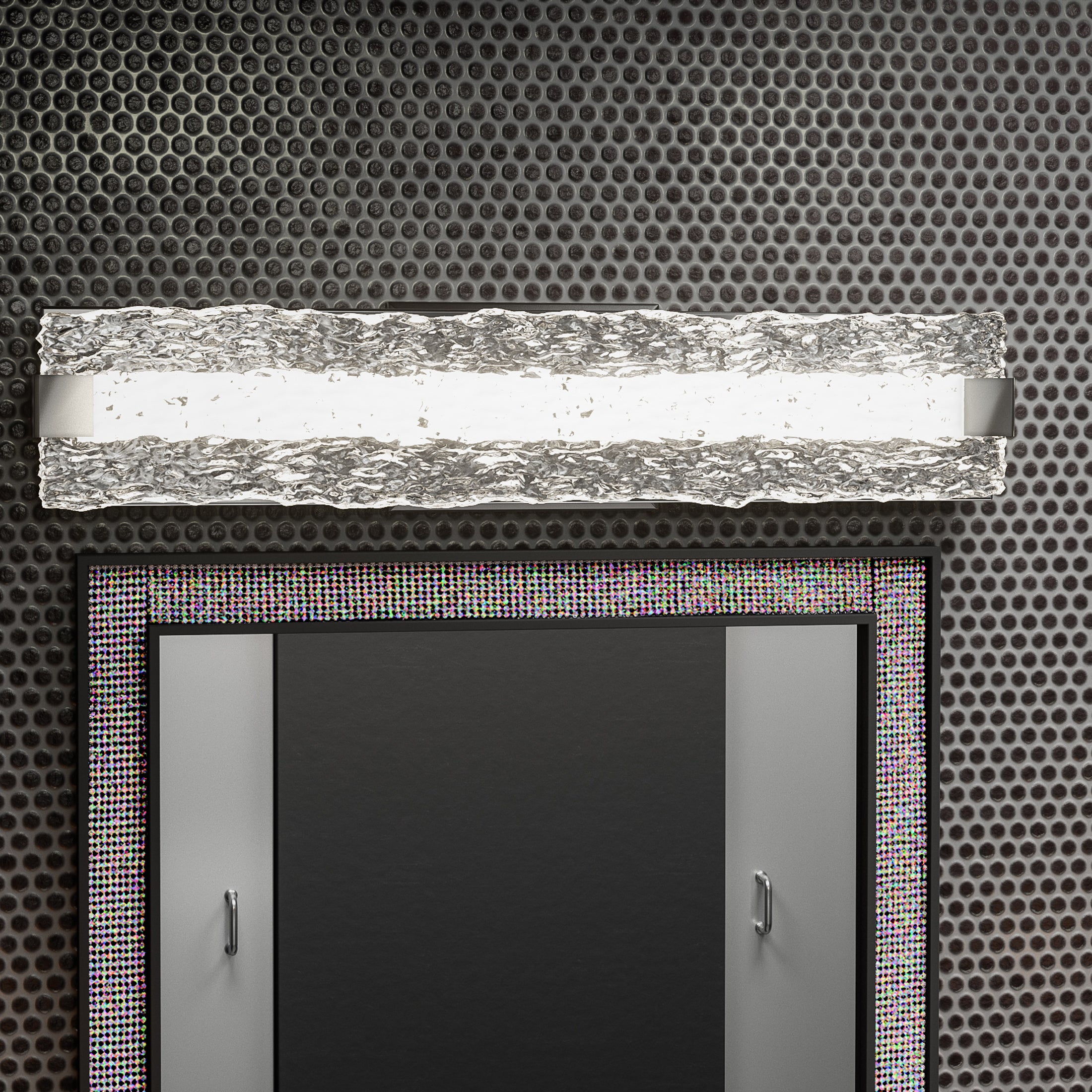 Quoizel Winter koupelnové LED svítidlo matná černá 32"