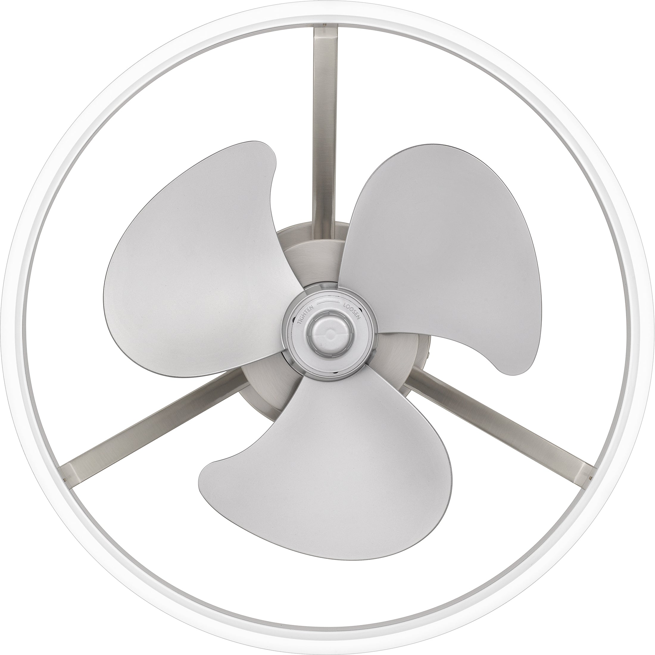 Quoizel Cohen svítidlo LED kruh brushed nickel moderní