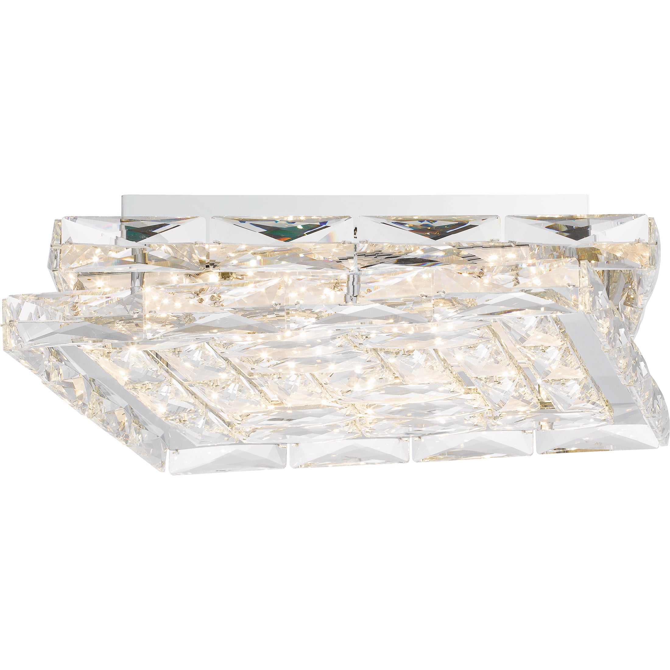 Quoizel Milania Flush Mount stropní světlo chrom LED krystal