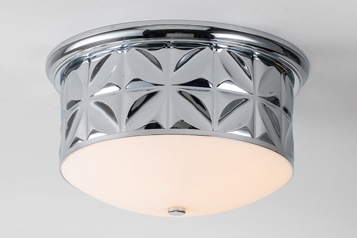Gilded Nola Epsilon 3 Light Flush Mount stropní svítídlo opál