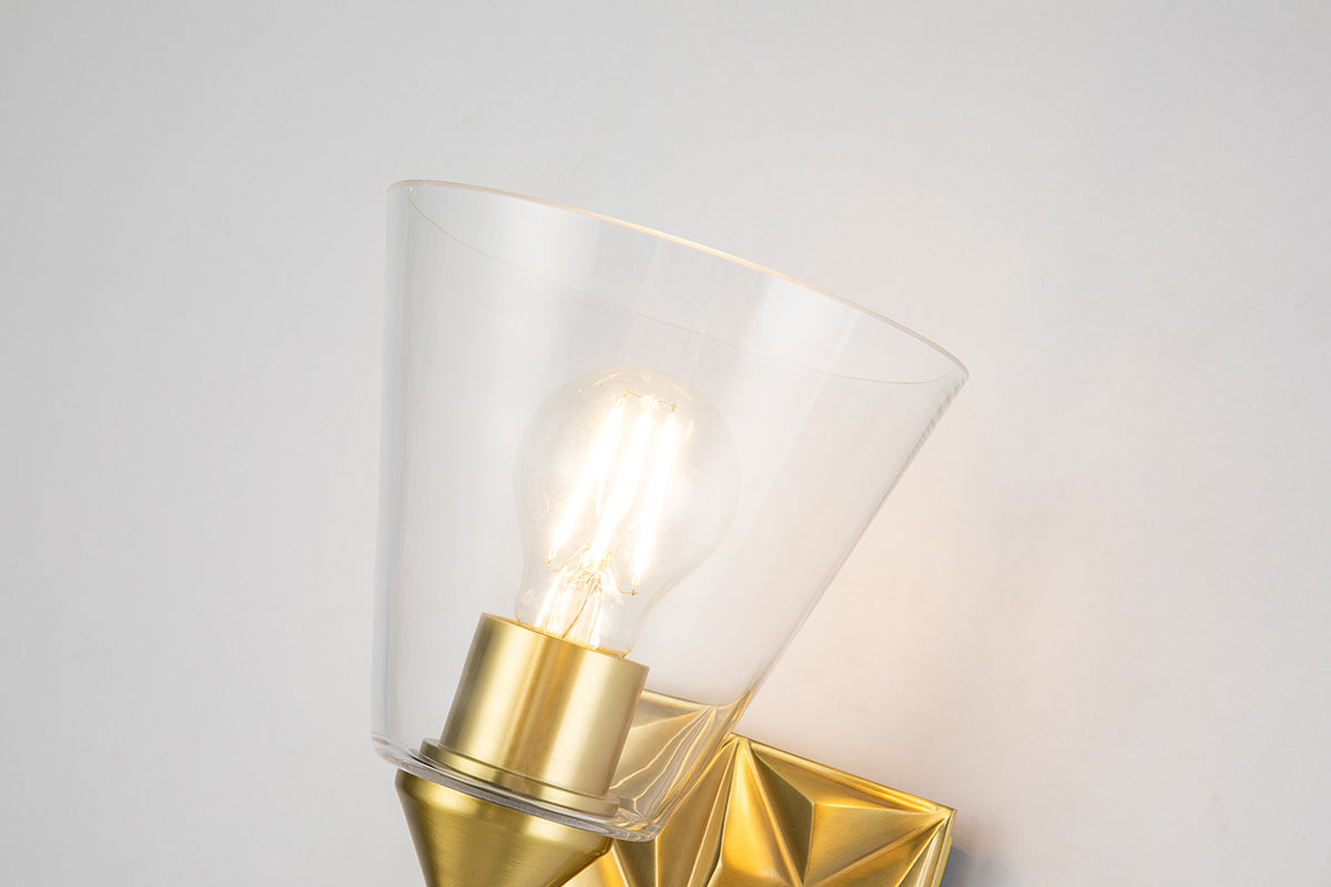 Gilded Nola Alpha 1 Light koupelnové svítídlo stará mosaz