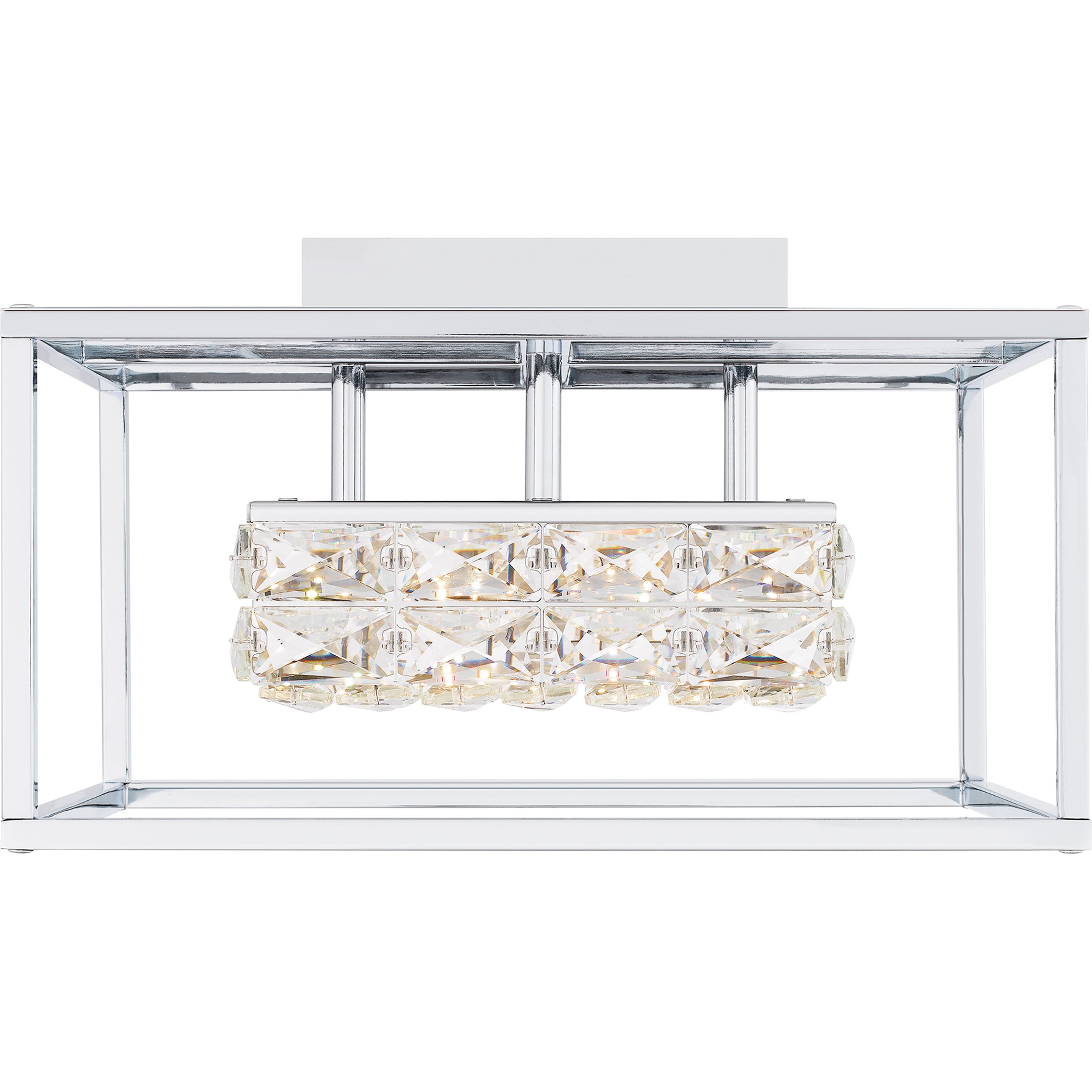 Quoizel Dazzle Semi-Flush Mount stropní svítidlo černá LED