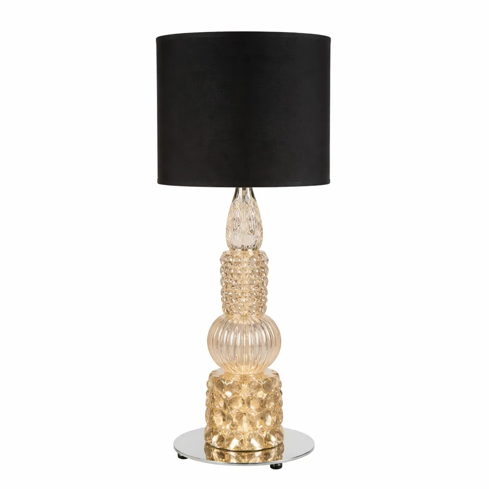 DESIGN BY US Mini Vintage stolní lampa skleněná