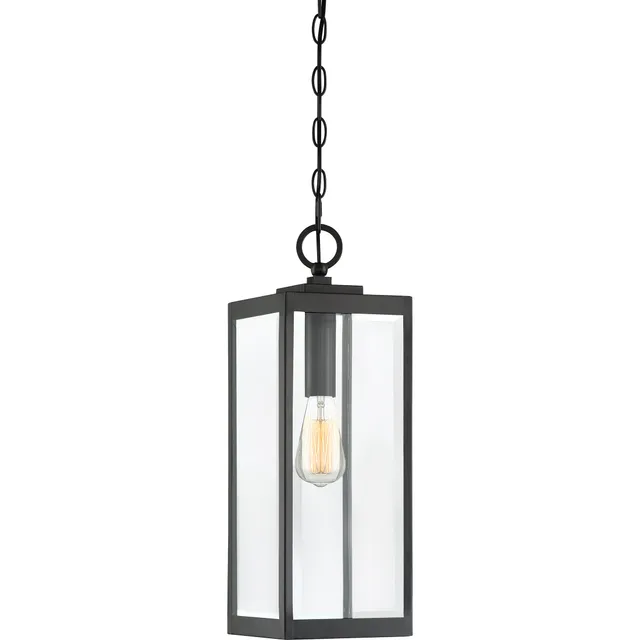 Quoizel Westover závěsná lampa earth black ocelová