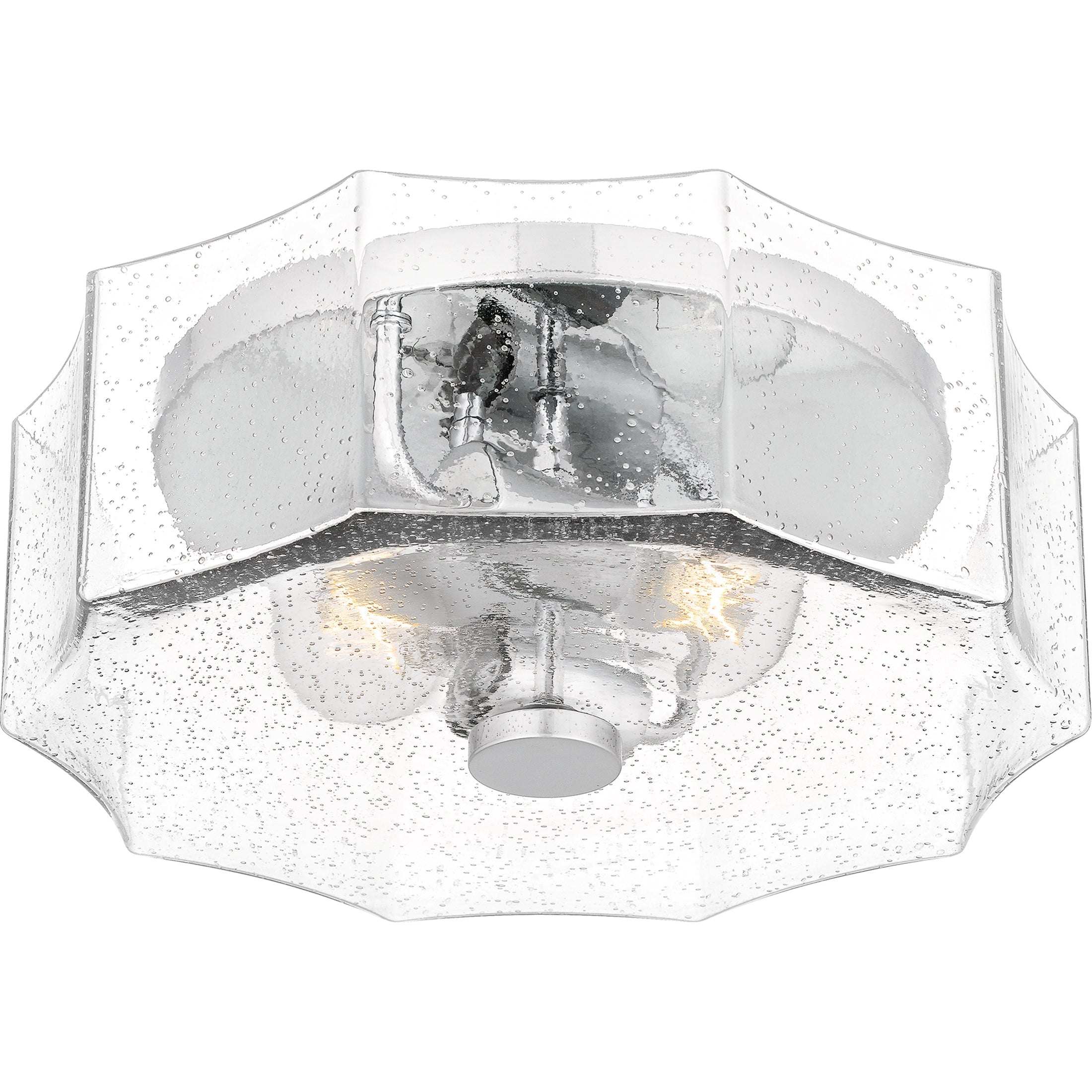 Quoizel Kaplan stropní svítídlo Polished Chrome sklo