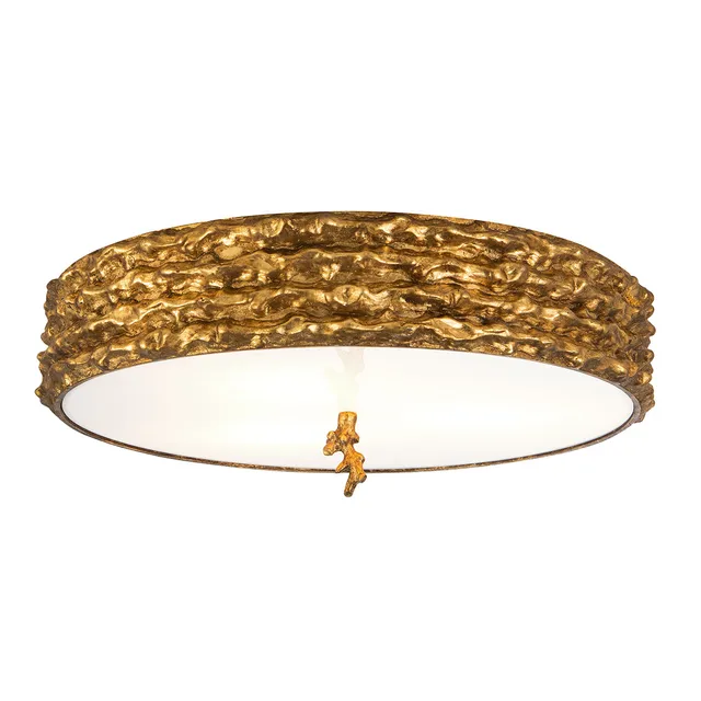 Gilded Nola Trellis 20 stropní svítidlo opálové sklo