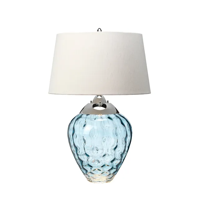 Gilded Nola Samara stolní lampa modrá keramika