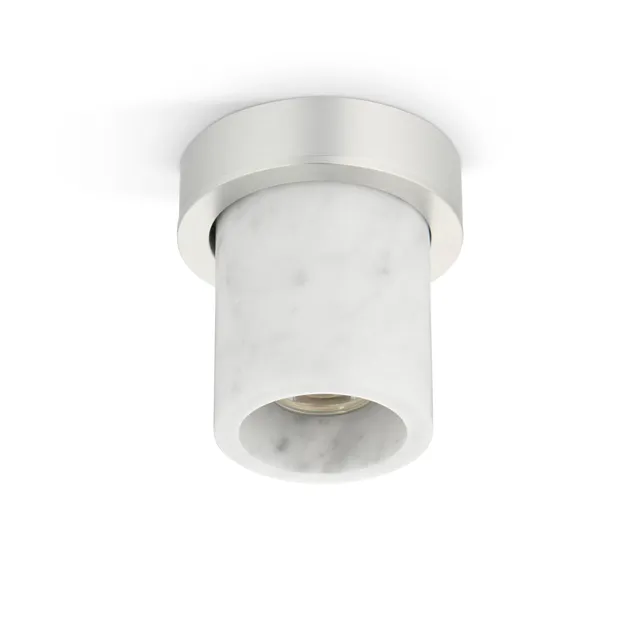 DESIGN BY US Miss Marble Carrara stropní svítidlo Brushed Silver mramor