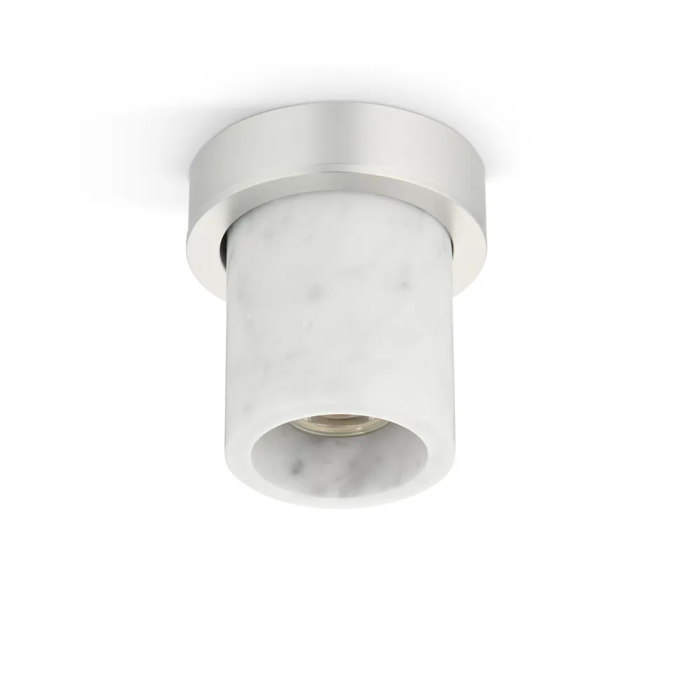 DESIGN BY US Miss Marble Carrara stropní svítidlo Brushed Silver mramor