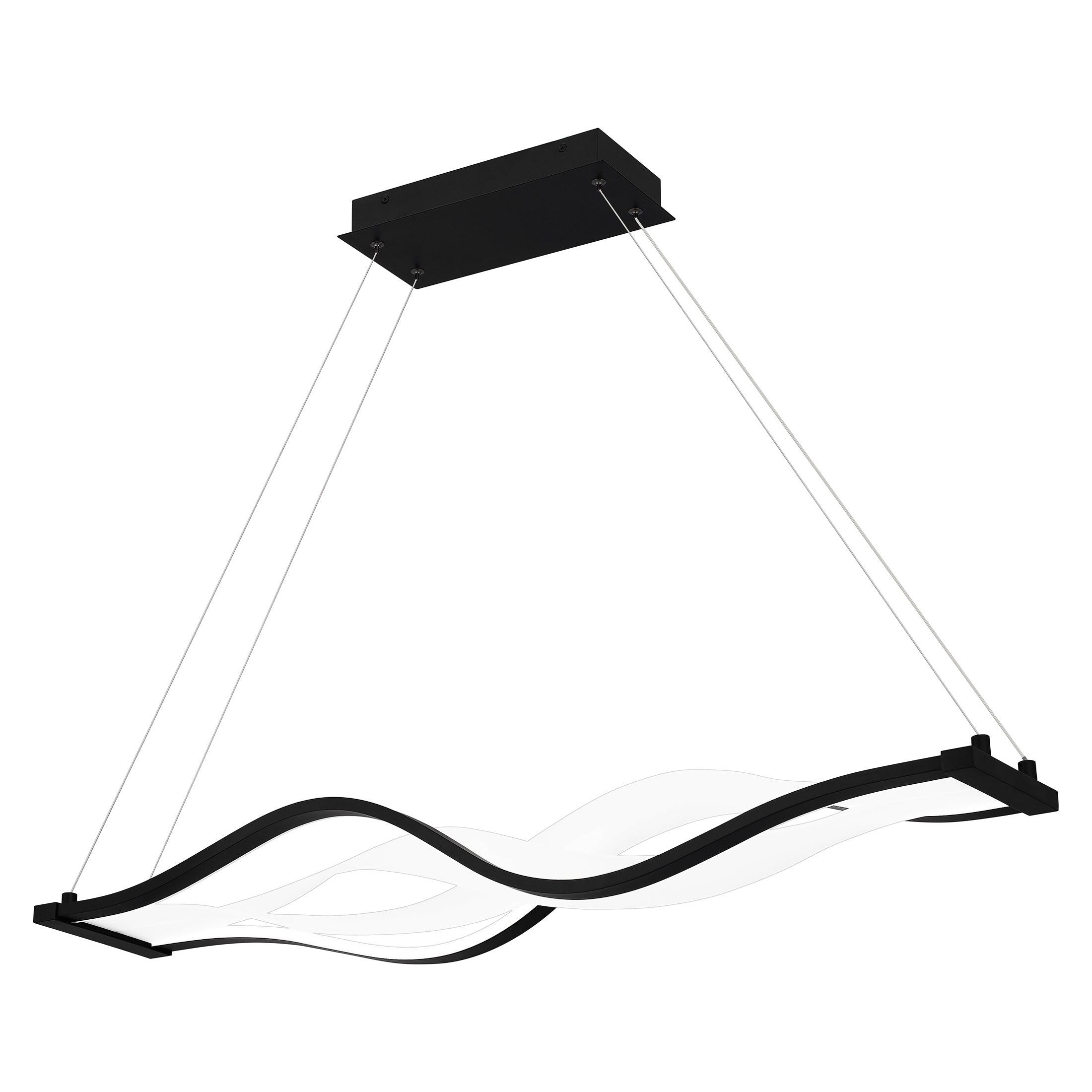 Quoizel Saratoga Island Light lustr matte black LED