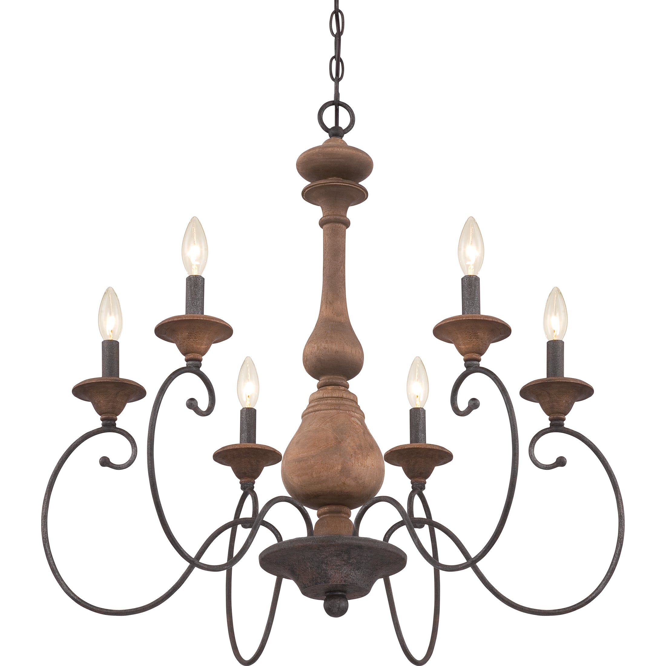 Quoizel Auburn Chandelier lustr rustic black