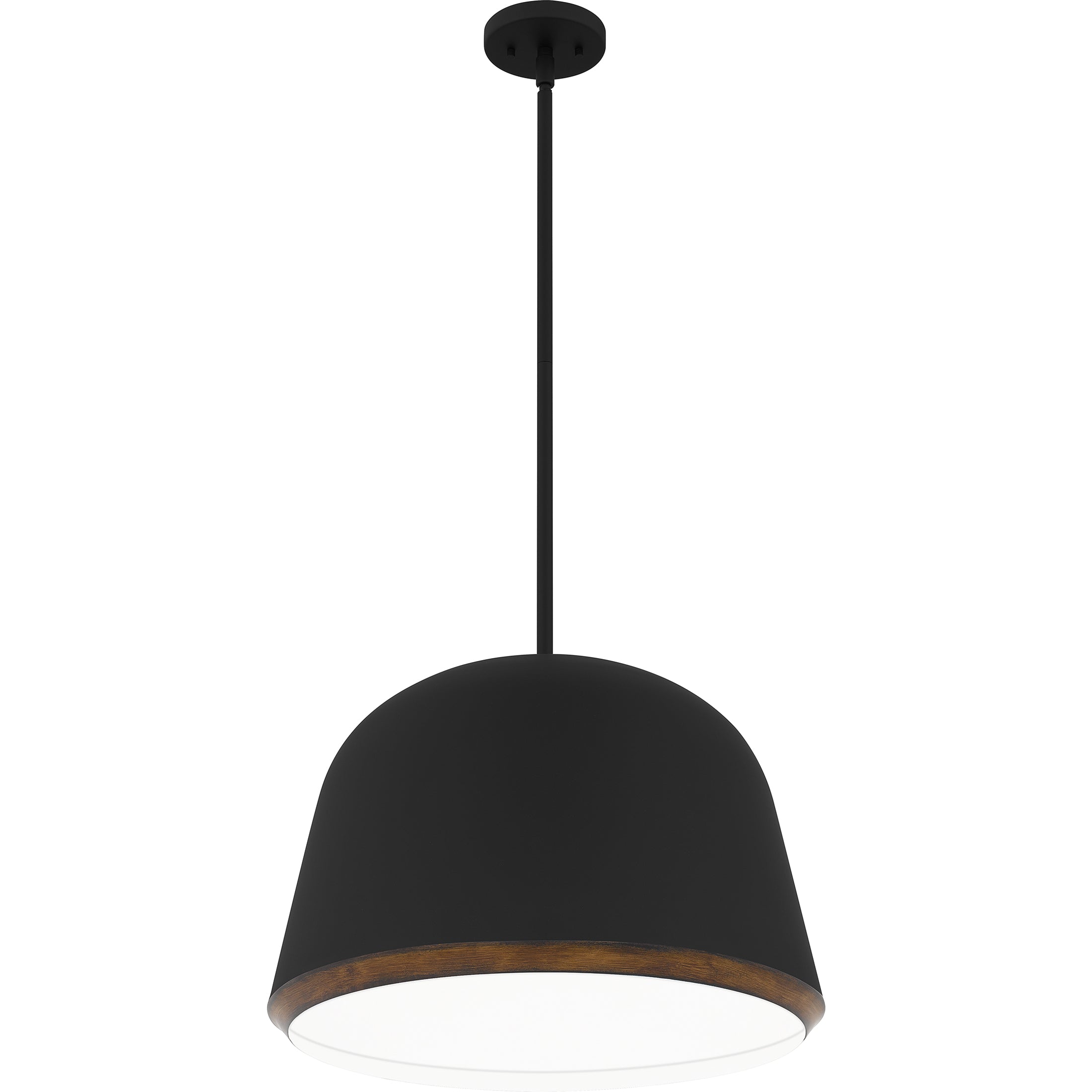 Quoizel Tamara Pendant svítidlo matte black s dekorem