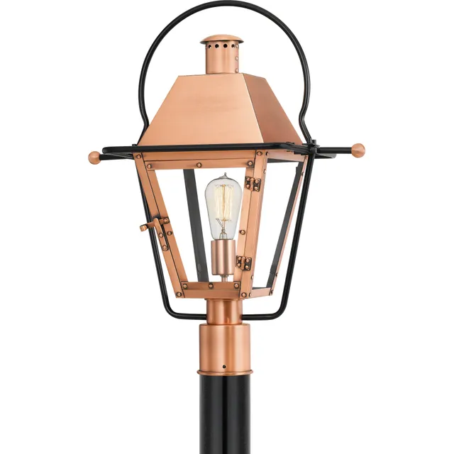 Quoizel Rue De Royal Post Light sloupková lampa měděná