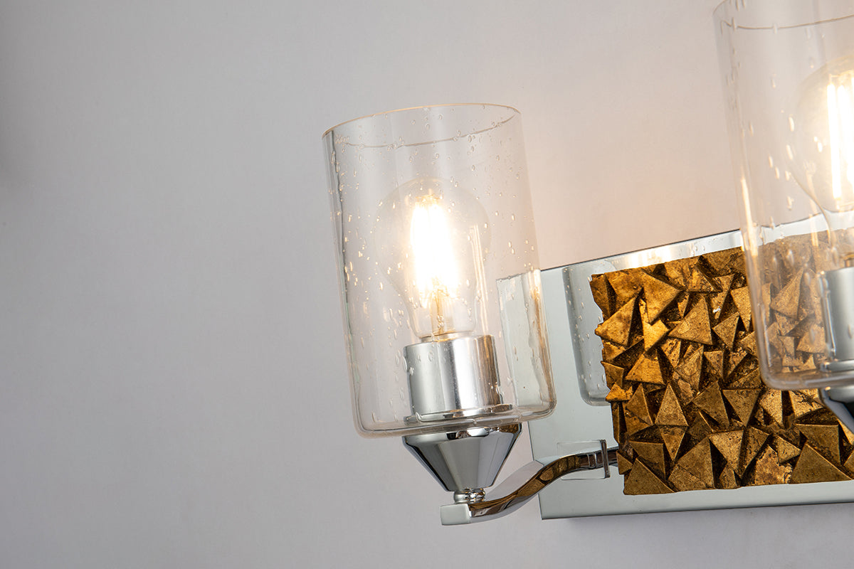 Gilded Nola Bocage 3 Light koupelnové svítidlo chrom zlatá