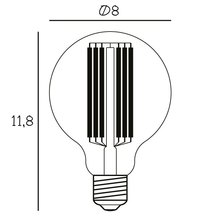 DESIGN BY US Globe Bulb Ø80 žárovka 3,5W