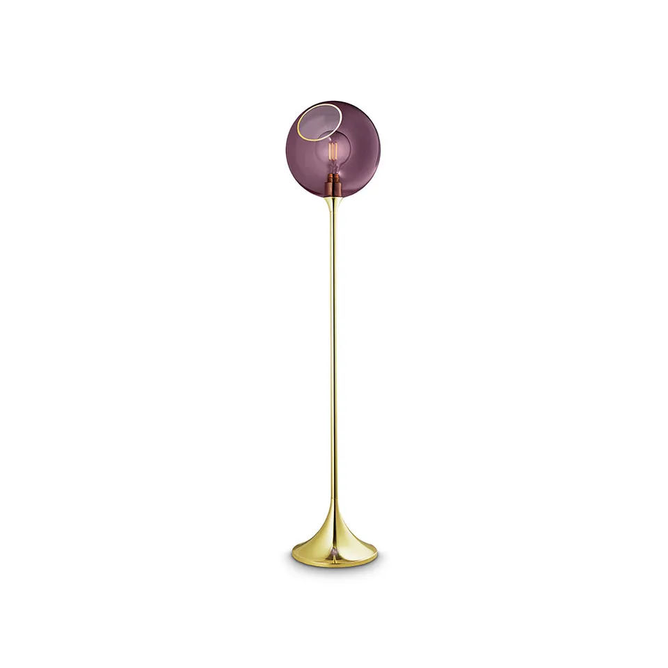 Design by Us Ballroom stojací lampa s foukaným sklem