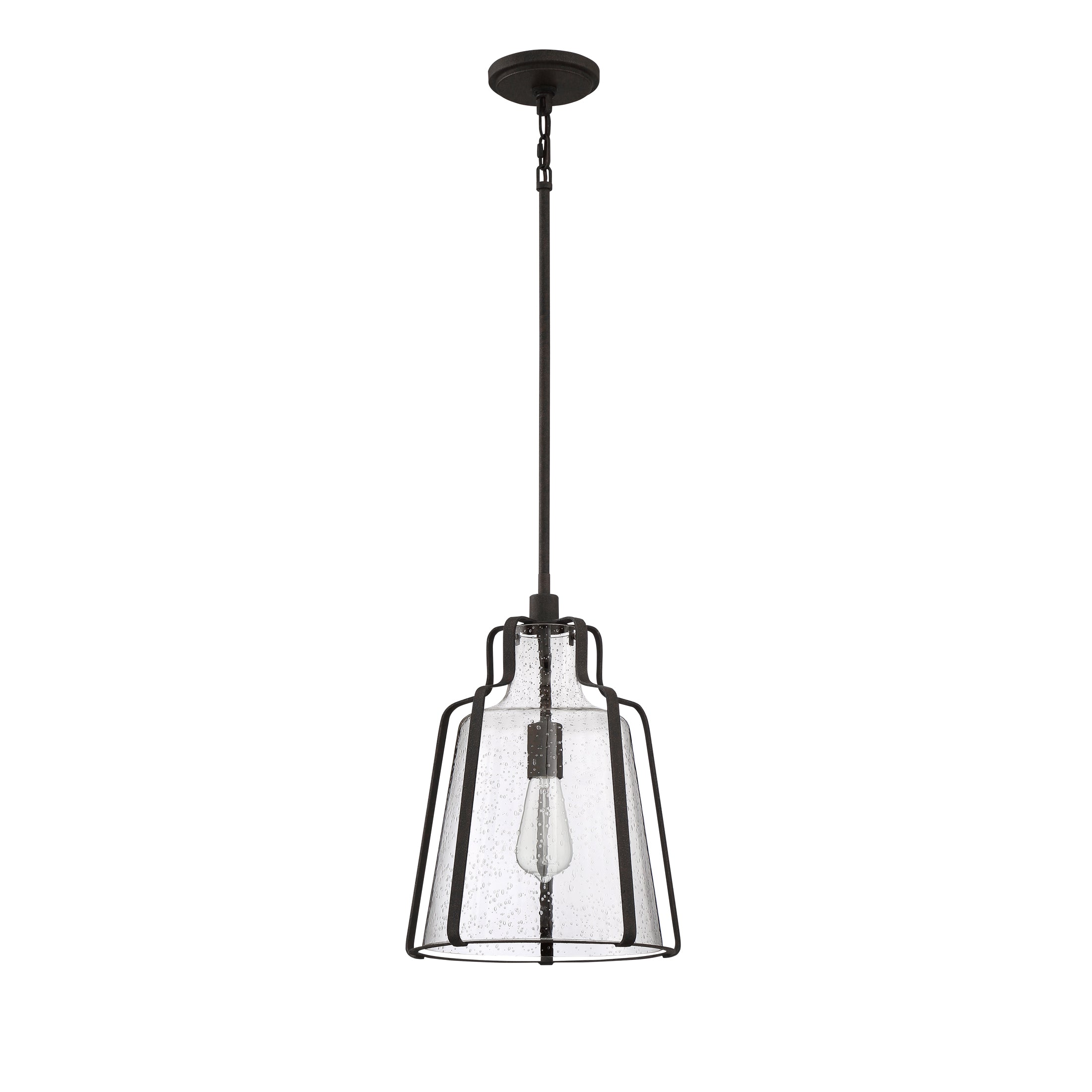 Quoizel Haverford závěsné svítídlo rustic black