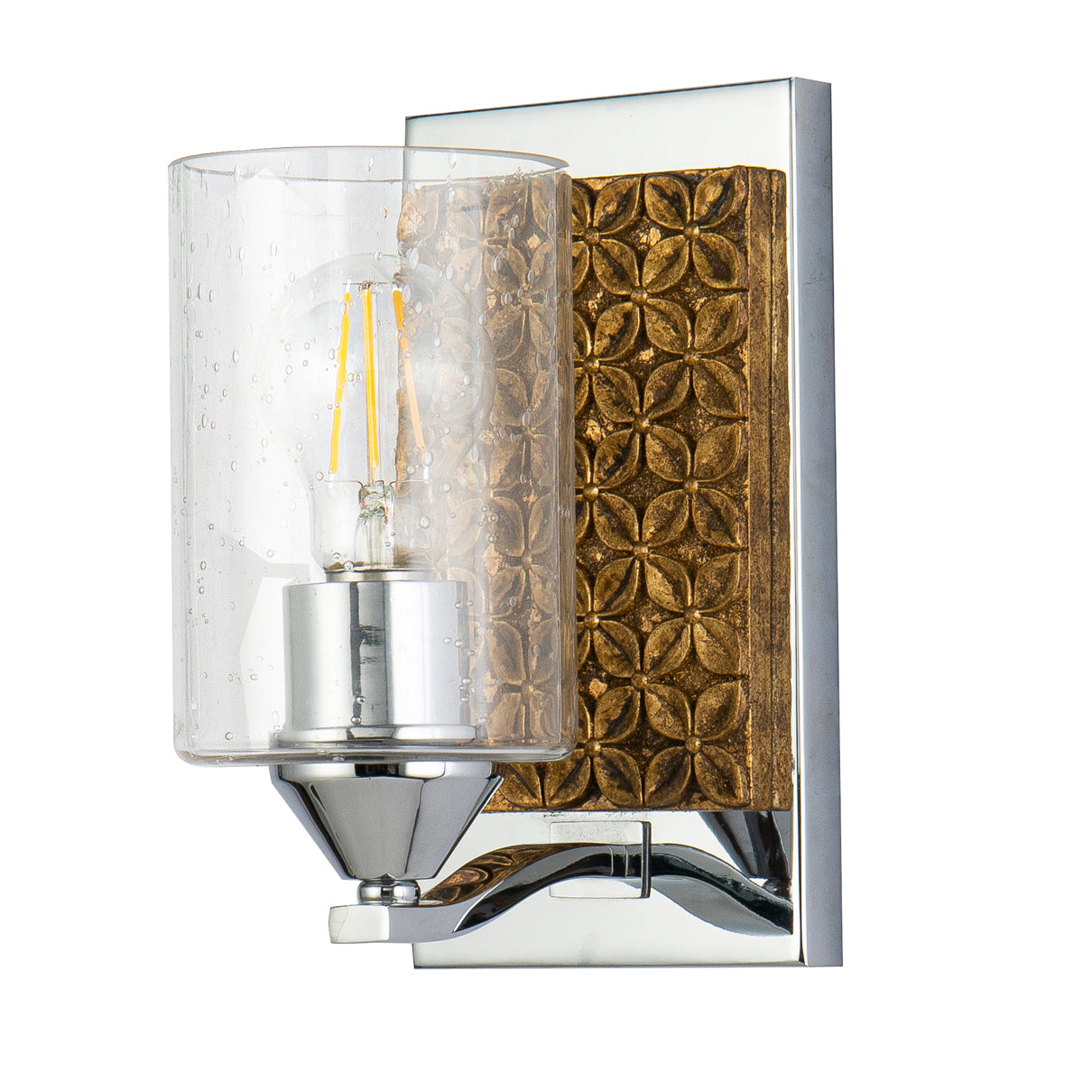 Gilded Nola Arcadia 1 Light koupelnové svítídlo čiré sklo