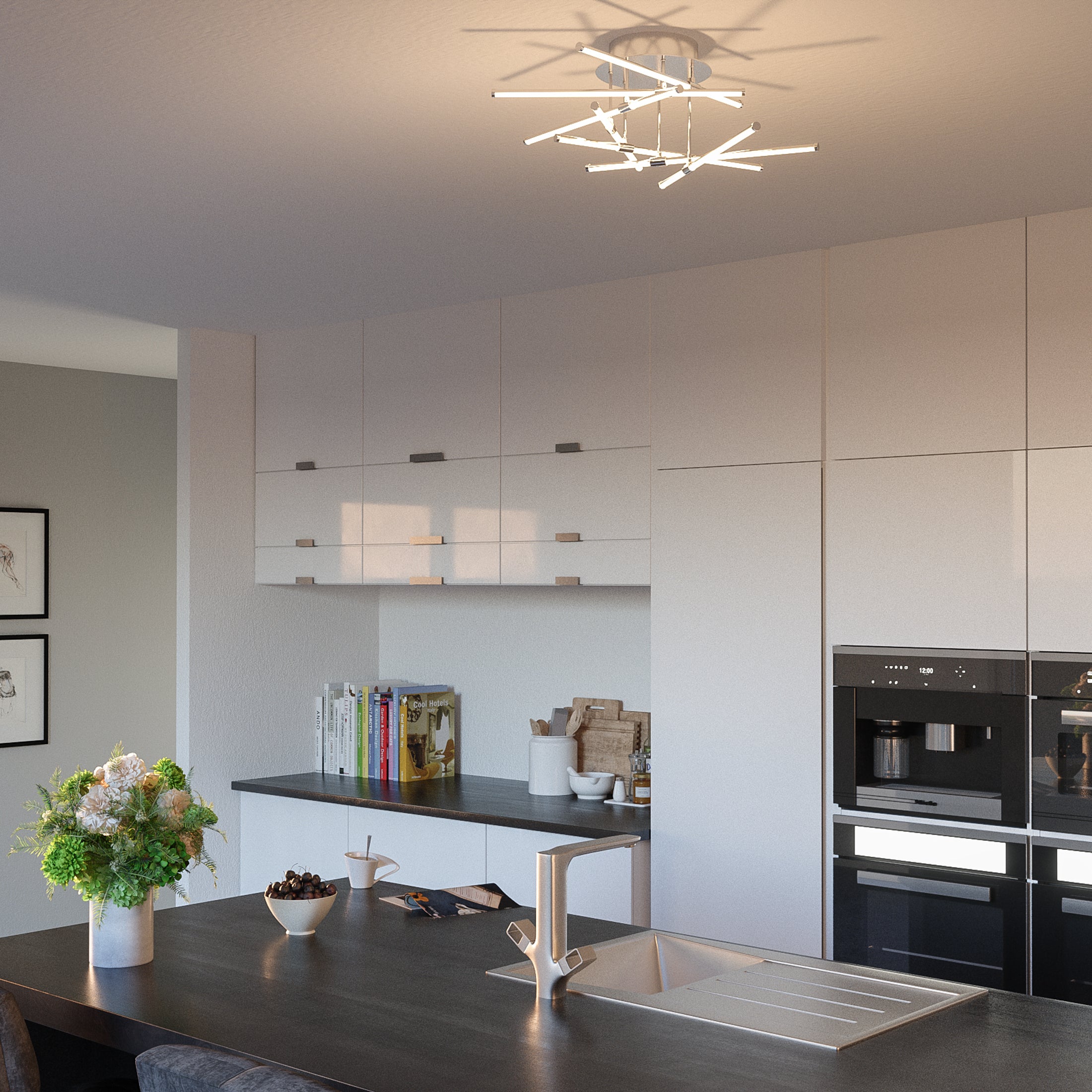 Quoizel Lightshow Semi-Flush stropni svitidlo chrom LED