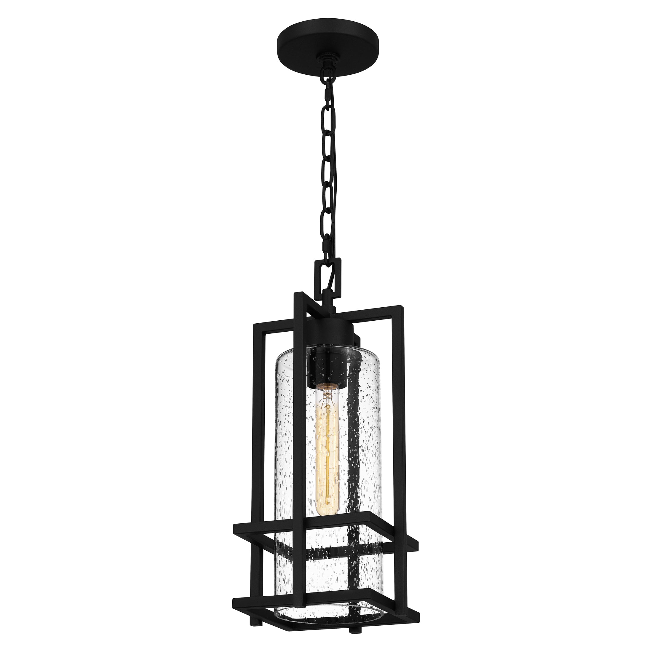Quoizel Damien venkovní závěsná lampa earth black