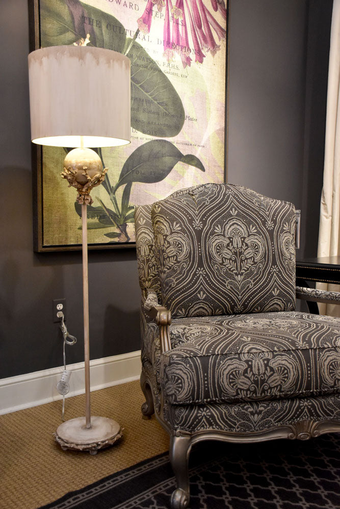 Gilded Nola Trellis stojací lampa 163 cm větve