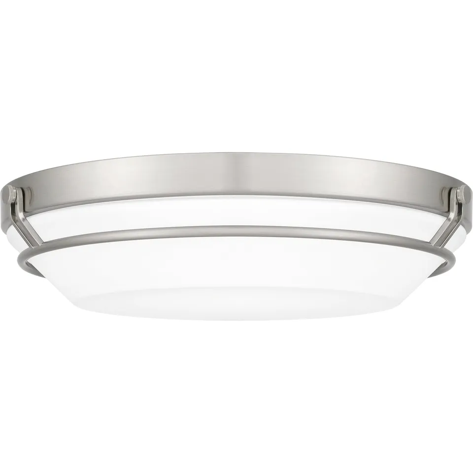 Quoizel Dunbar Flush Mount stropnice kartáčovaný nikl LED