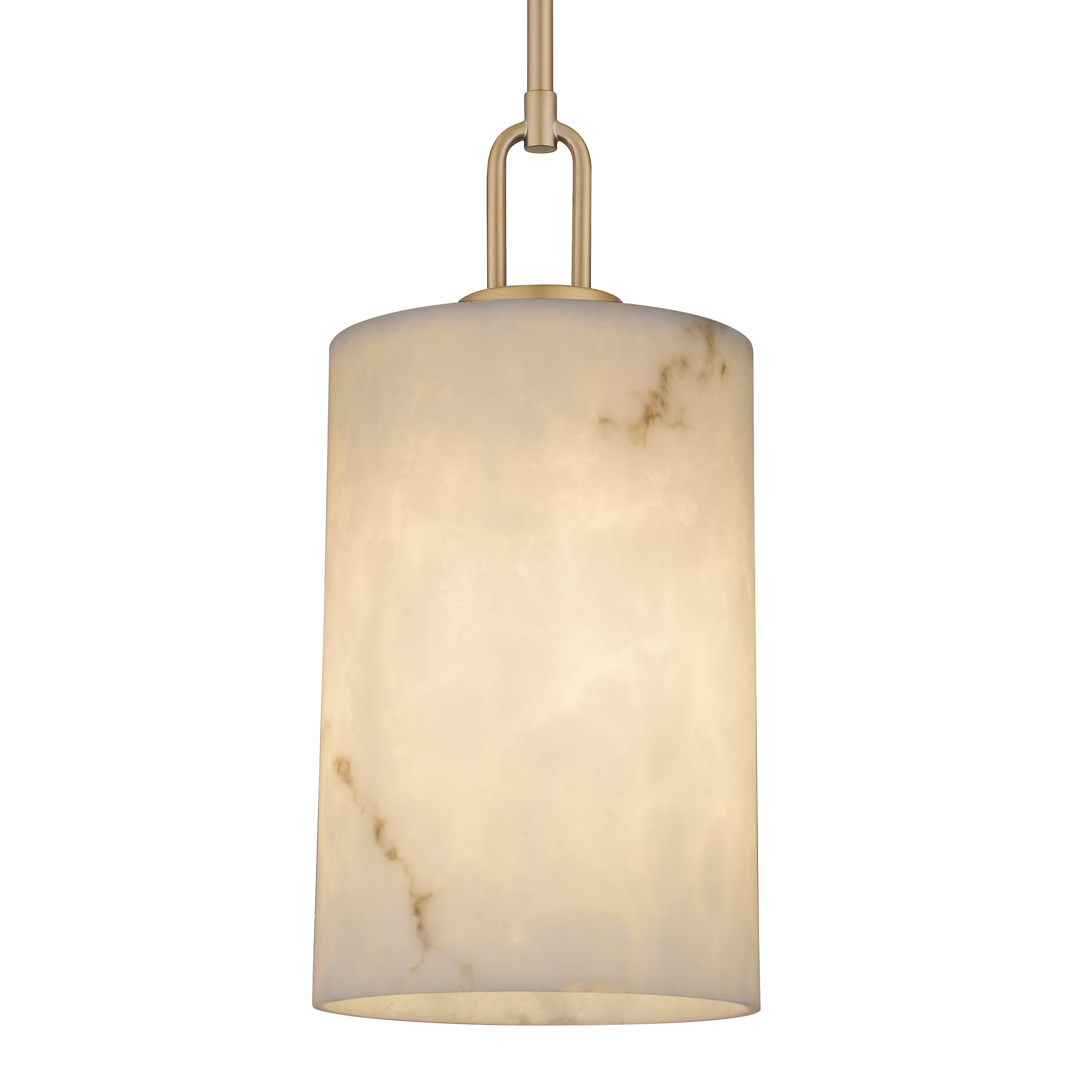 Quoizel Gianna Mini Pendant závěsné světlo bronze gold alabastr