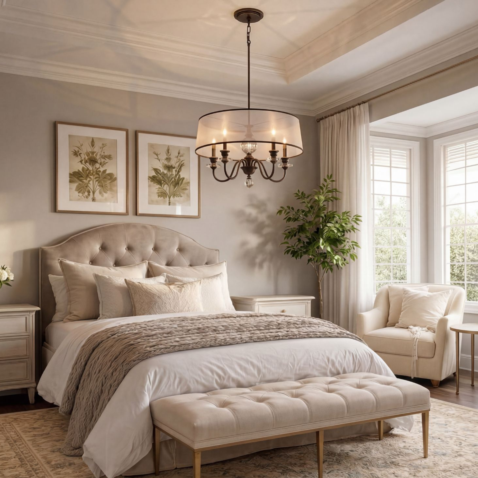 Quoizel Ceremony Chandelier lustr palladian bronze