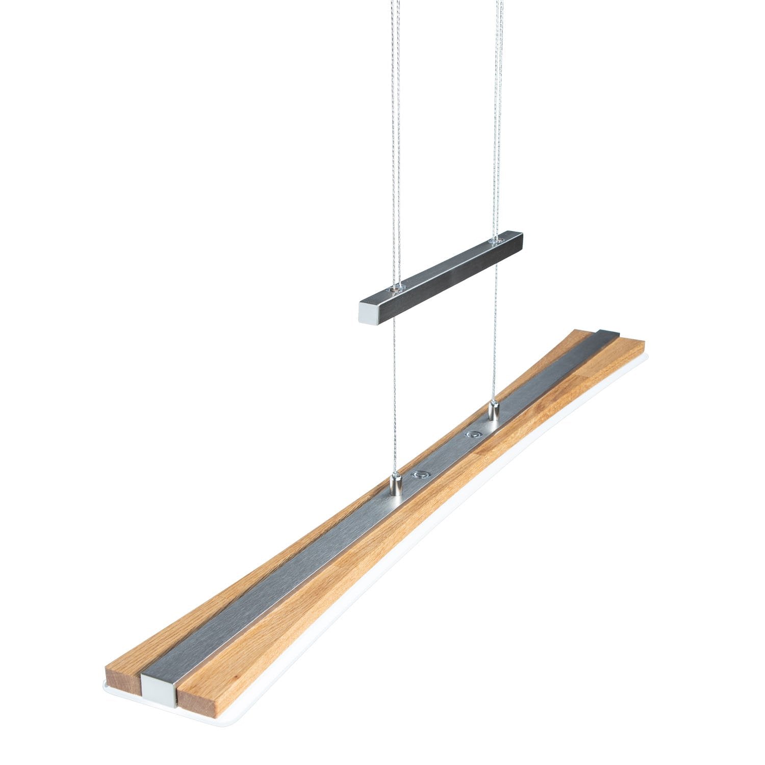 Elobra Panama závěsné LED světlo dub 100 cm dotykové