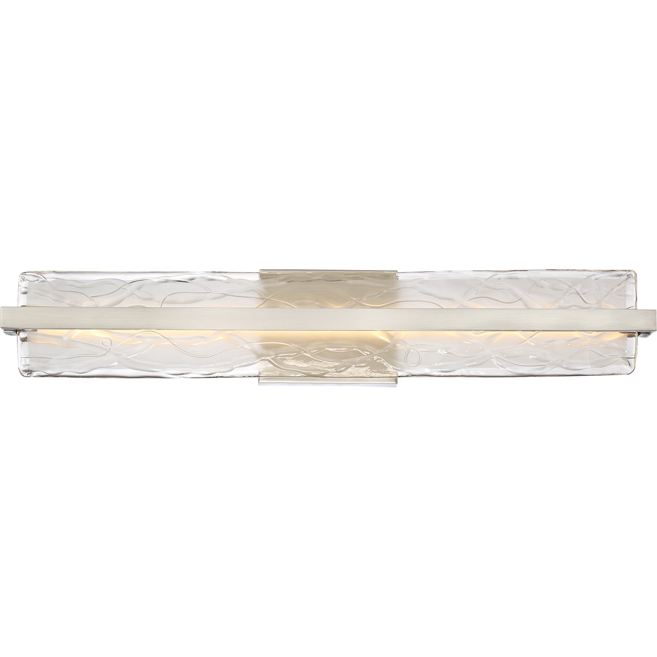 Quoizel Glacial koupelnové svítídlo nikl LED sklo