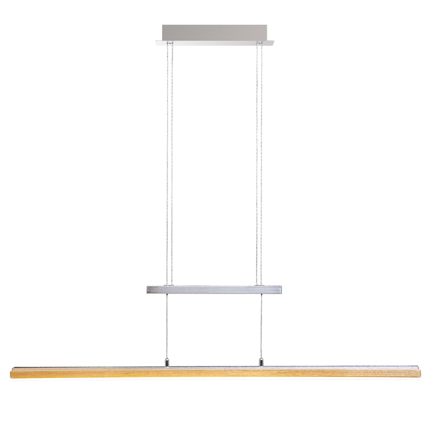 Elobra Panama závěsné LED světlo dub 100 cm dotykové