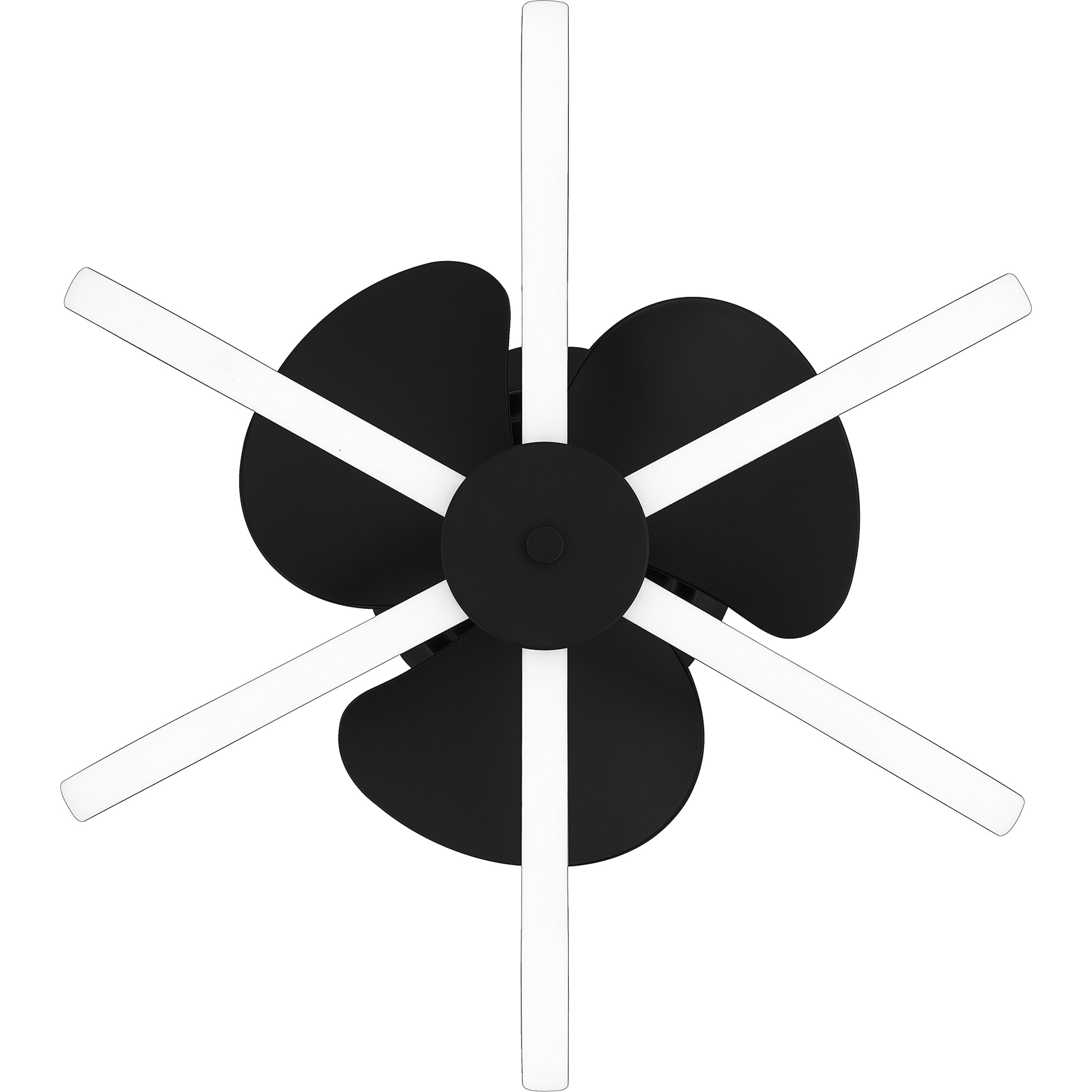 Quoizel Zuri stropní ventilátor matná černá